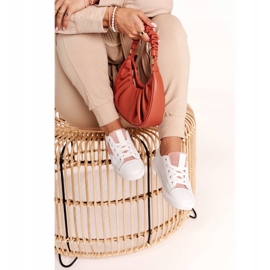 Big Star Sneaker da donna con una stella grande stella dd274691 bianco e rosa bianca 3