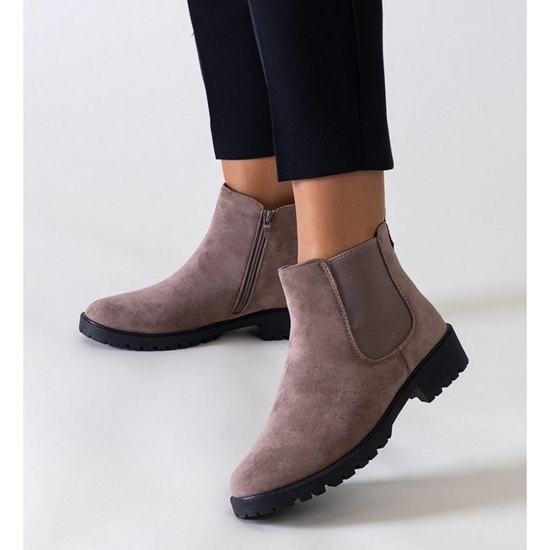 Stivaletti casual classici marroni realizzati in ecopelle Salara marrone 1