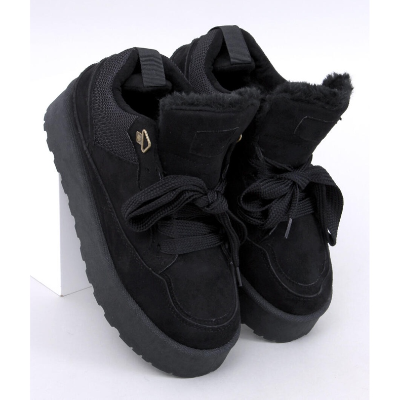 Skinner Sneaker con plateau isolante nera nero 1