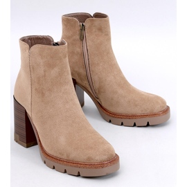 Stivaletti con tacco alto e protezione Paratto Khaki beige 1
