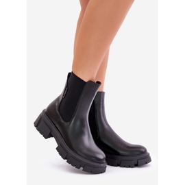Stivaletti Chelsea slip-on isolati realizzati in ecopelle Big Star MM274071 Nero 1