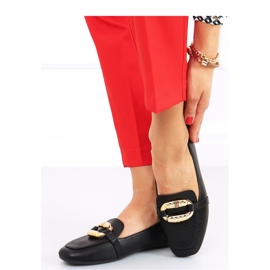 Sajmon Mocassini da donna neri - Inello nero 1