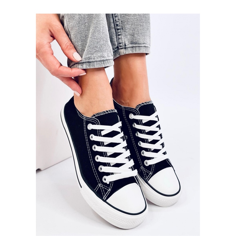 Sneakers classiche stringate Levens Nero (suola bianca) - Inello 1