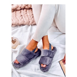 Ciabatte da donna Rhodes Grey con elastico grigio 1