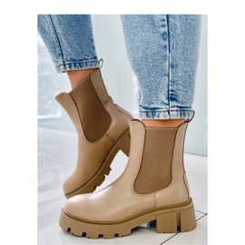 Stivaletti Chelsea alti Rumer Khaki - Inello beige 2