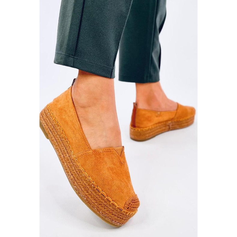 Espadrillas con suola spessa Poulain Camel - Inello marrone 1