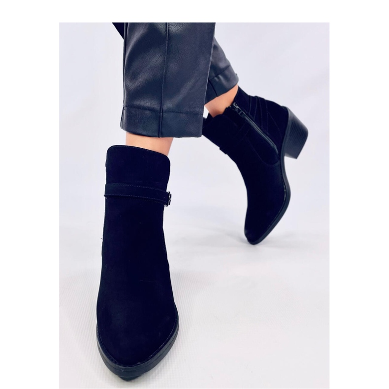 Cunnig Stivali da cowboy neri con tacco basso - Inello nero 2