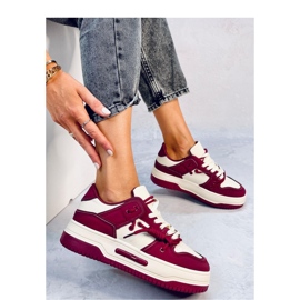 Clavell Wine sneakers con suola alta - Inello rosso 2