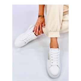 Holms Scarpe da ginnastica con plateau beige - Inello bianco 2
