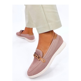 Lucena Mocassini traforati rosa - Inello 1