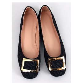 Ells Ballerine nere con fibbia nero 1
