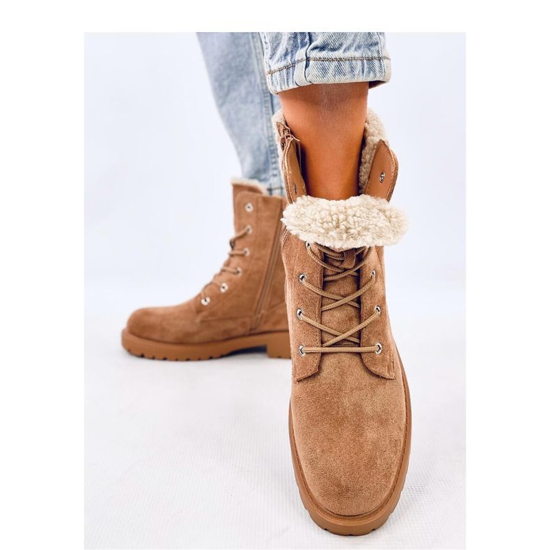 Stivaletti stringati Barkoi Camel - Inello marrone 2