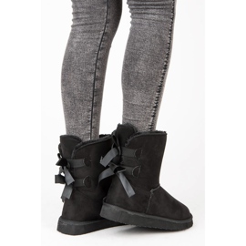 Bello Star Mukluki con fiocchi nero 2