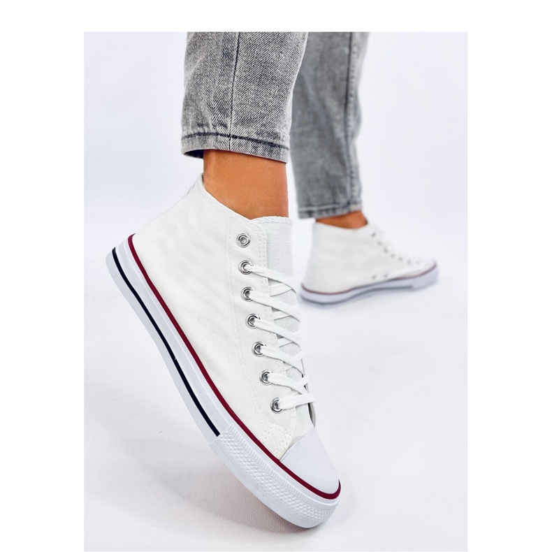Classiche sneakers alte Calado bianche bianco 1