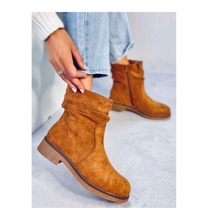 Stivaletti con volant di Bracy Camel marrone 1