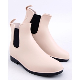 Stivaletti Chelsea da donna beige 1