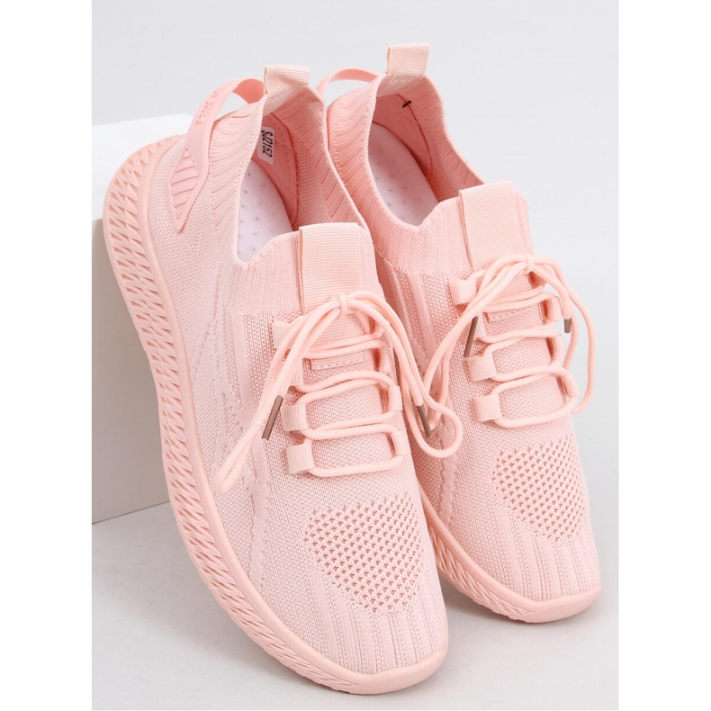 Scarpe sportive a calzino rosa 1