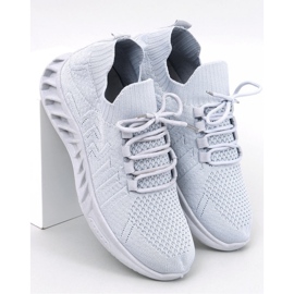 Scarpe sportive a calzino grigie grigio 1