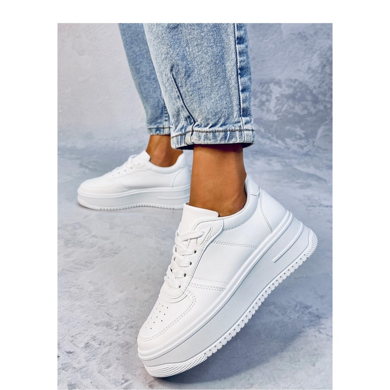 Scarpe da ginnastica bianche da donna bianco 2
