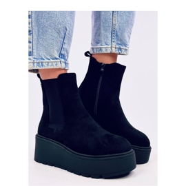 Stivaletti Chelsea Ronda neri con plateau - Inello nero 1