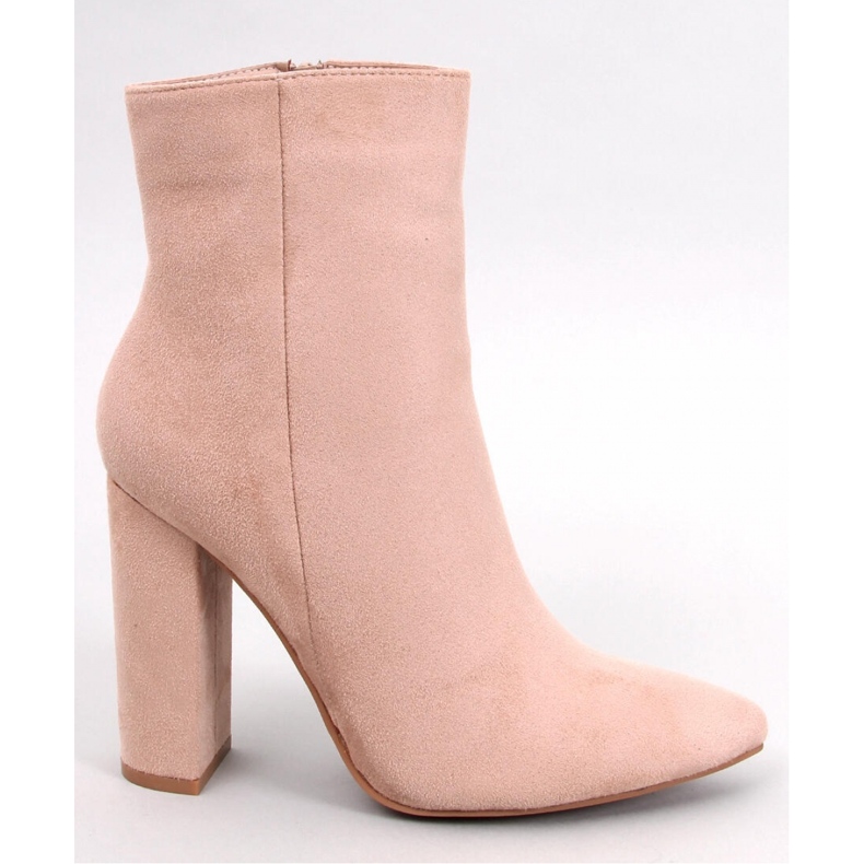 Stivaletti Rivers Khaki con tacco alto - Inello beige 1