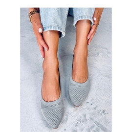 Ballerine in tessuto grigio 1