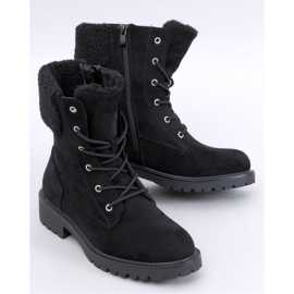 Barkoi Stivaletti stringati neri con pelle di pecora - Inello nero 1