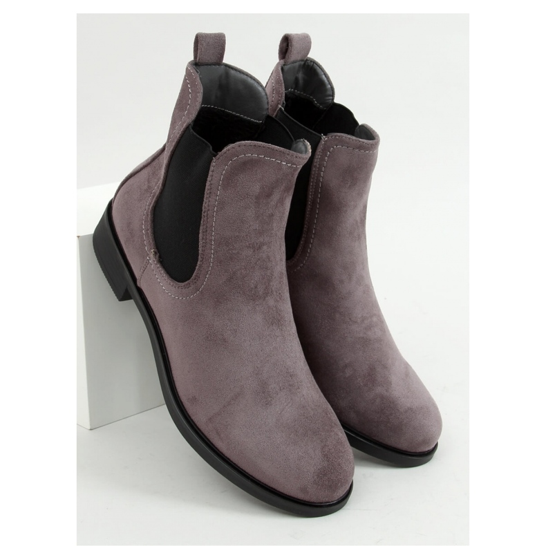 Stivaletti Chelsea classici da donna grigi MR-9 Grey - Inello grigio 1