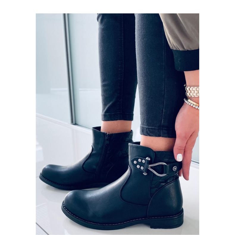 Stivaletti da donna Dustin Black - Inello nero 2