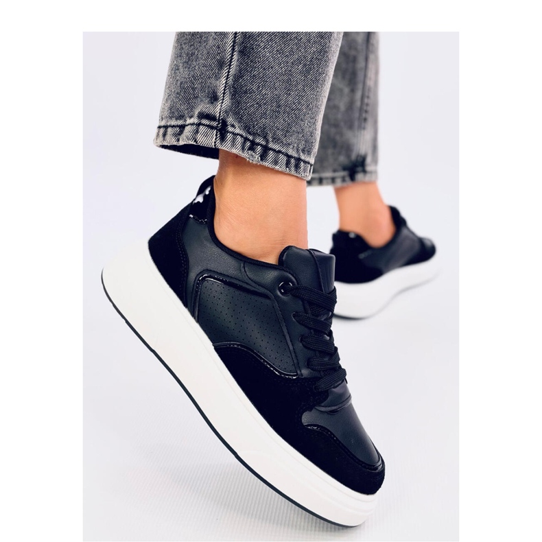 Restante Sneakers nere con suola alta - Inello nero 2
