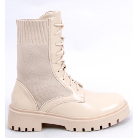 Stivali con tomaia elastica Cass Beige - Inello 1