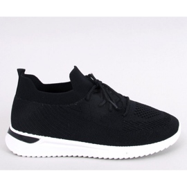 Scarpe sportive a calzino nero 1