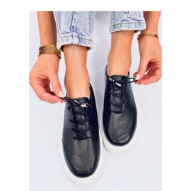 Sneakers nere traforate nero 1