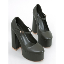 Décolleté con plateau Rosario Armygreen - Inello verde 1