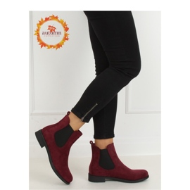 Stivaletti Chelsea classici bordeaux da donna MR-9 Wine - Inello rosso 2