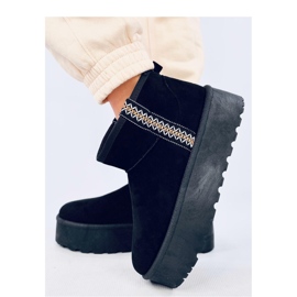 Doposci corti sulla piattaforma Weyan Black - Inello nero 1