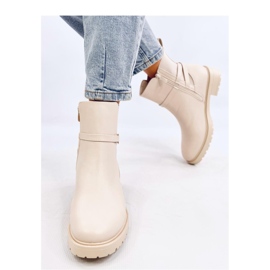 Stivaletti Chelsea beige classici da donna 2