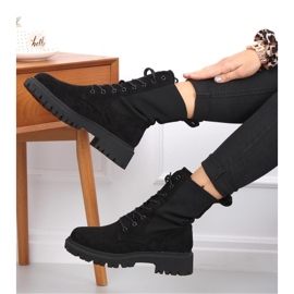 Stivali militari con tomaia a calzino Nevada Black - Inello nero 2