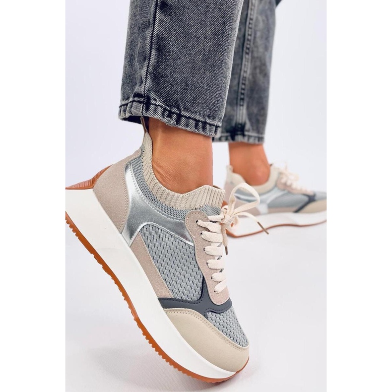 Scarpe sportive da donna grigie grigio 1