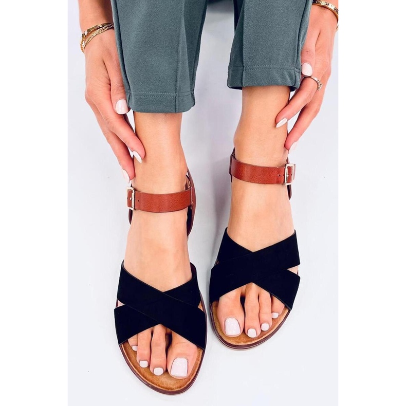 Sandali alti da donna nero 1