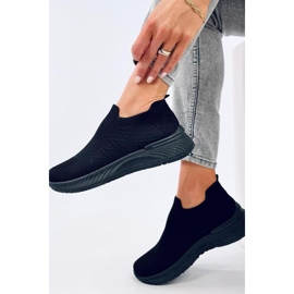 Scarpe sportive con calzino Fourny Allblack - Inello nero 2
