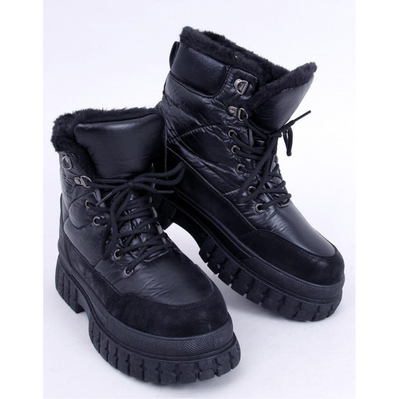 Renn Black - Scarponi da neve Inello da donna nero 1