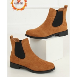 Stivaletti Chelsea classici color cammello da donna marrone 1