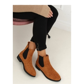 Stivaletti Chelsea classici color cammello da donna marrone 2
