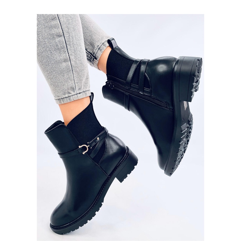 Stivaletti Chelsea classici da donna Royle Nero - Inello 1