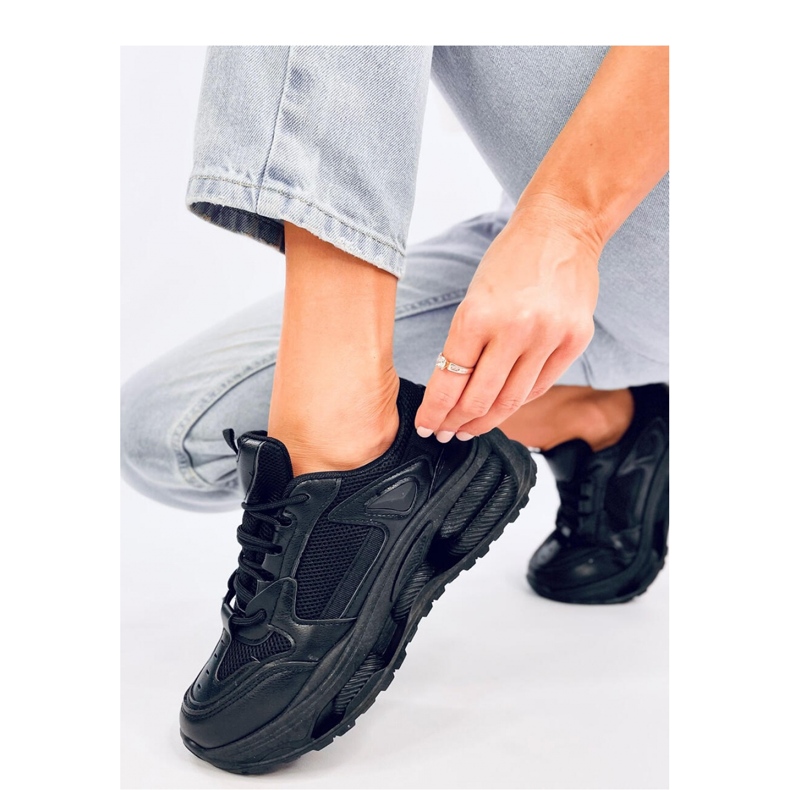 Sneakers da donna Lancasi nere - Inello nero 2