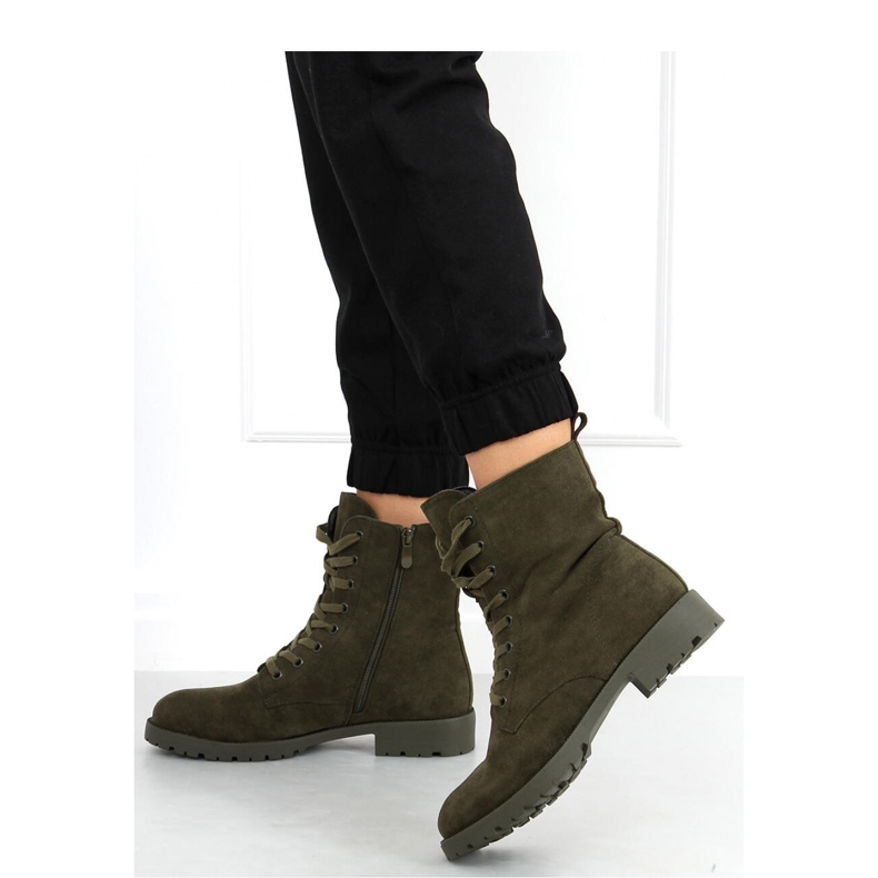 Operaie stringate Bente Green - Inello verde 2