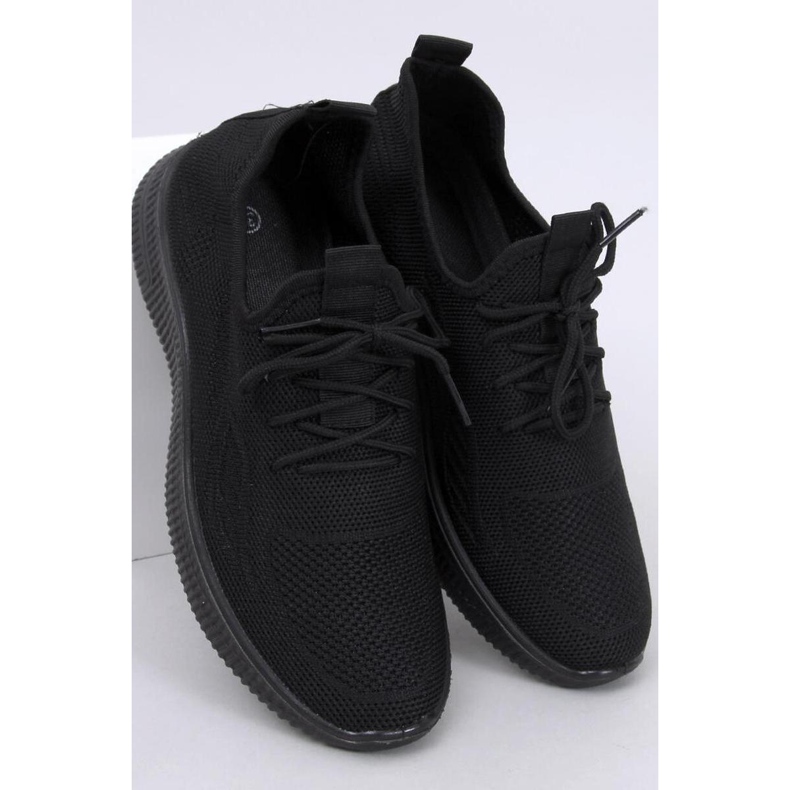 Scarpe sportive a calza da donna nero 1