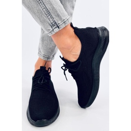 Scarpe sportive a calza da donna nero 2