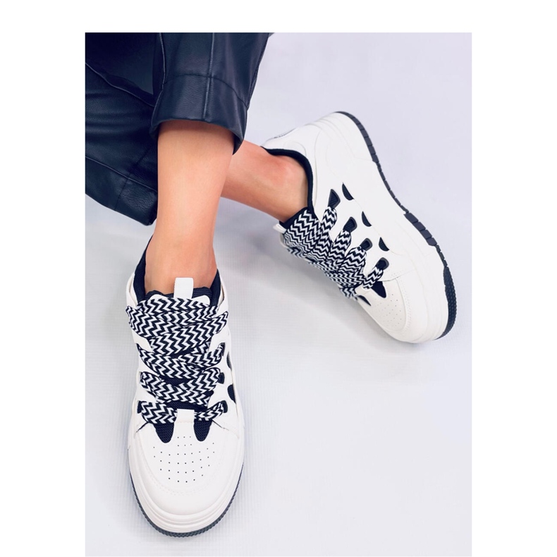 Scarpe da ginnastica da donna Allman Black - Inello bianca 1